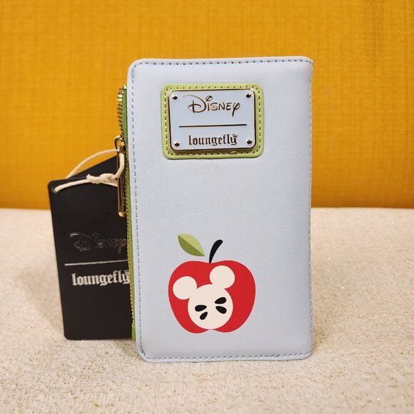 Loungefly Disney Mickey Mouse & Friends Apple Picking Tree Autumn Flap Wallet - Picture 4 of 12